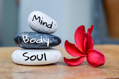 holistic health concept of zen stones