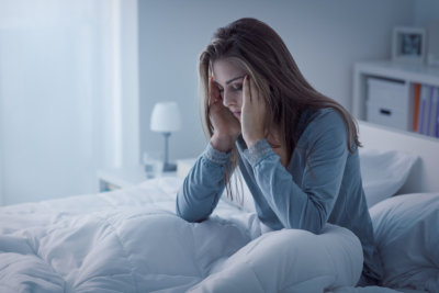 woman suffering from insomnia